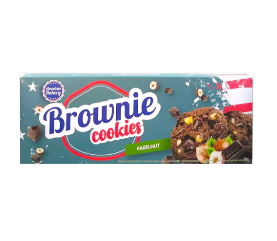 American Bakery Brownie Cookies With Hazelnut 106g