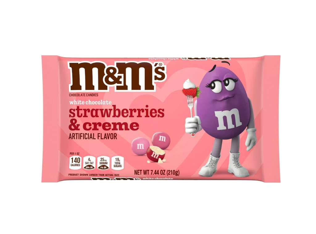 M&M's Valentine's White Chocolate Strawberry & Cream 210g