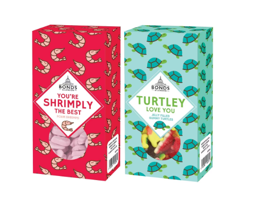 Bonds Shrimply the Best & Turtley Love You Pun Box 140g