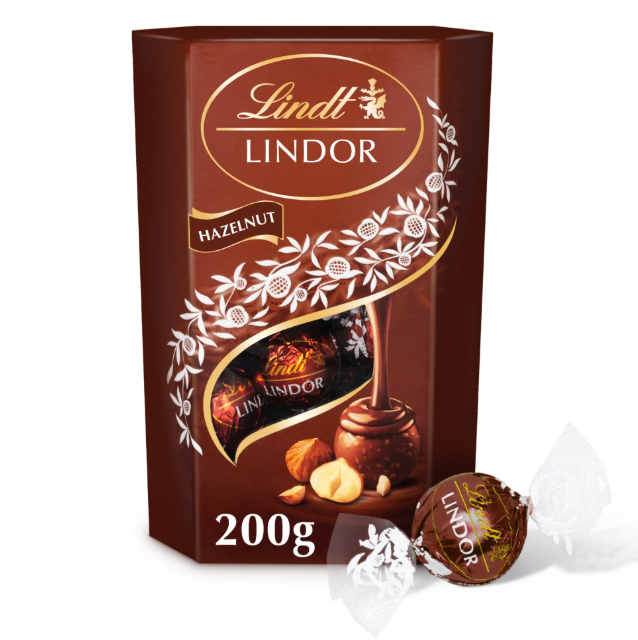 Lindt Lindor Hazelnut Truffles Chocolate Truffles 200g