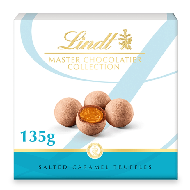 Lindt Salted Caramel Chocolate Truffles Box 135g