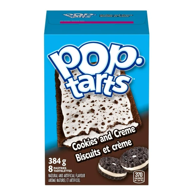 Pop Tarts Frosted Cookies & Creme 8 Pack 384g