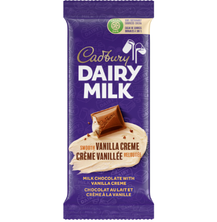 Image Cadbury Dairy Milk Vanilla Creme 95g - Canadian Import