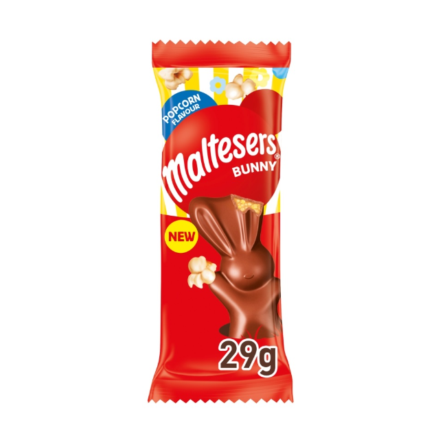 Maltesers Popcorn Chocolate Easter Bunny Treat 29g