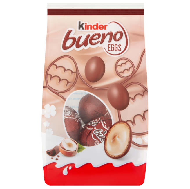 Kinder Bueno Milk Chocolate & Hazelnut Mini Eggs Bag 80g