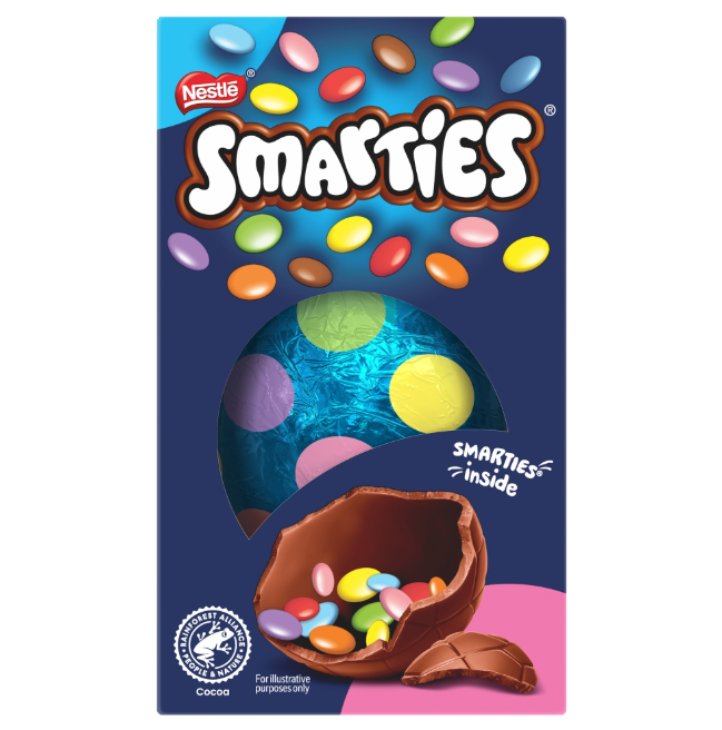 Smarties Milk Chocolate Small Easter Egg 110g