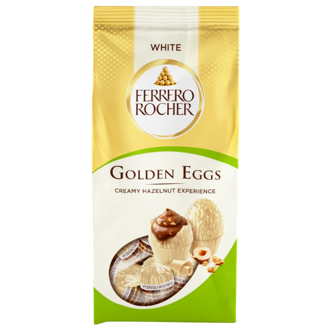 Ferrero Rocher White Golden Eggs Bag 90g