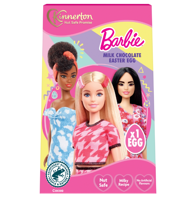 Kinnerton Barbie Milk Chocolate Easter Egg 50g