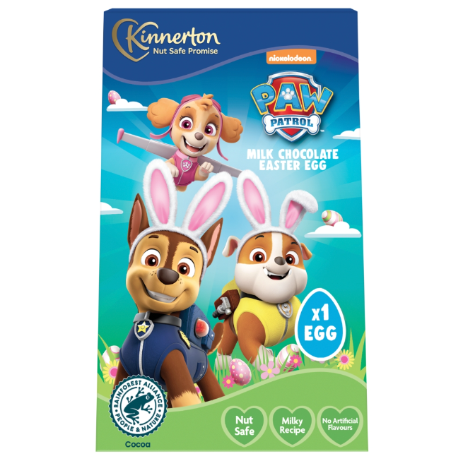 Kinnerton Paw Patrol Milk Chocolate Easter Egg 50g