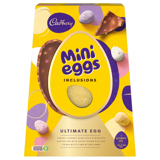 Cadbury Mini Eggs Inclusions Ultimate Egg 380g