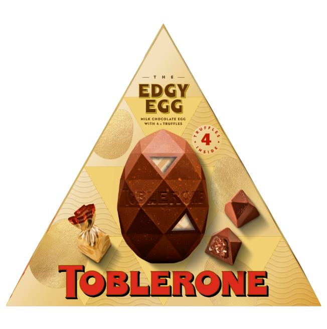 Toblerone The Edgy Egg Milk Chocolate With Honey & Almond Nougat 286g