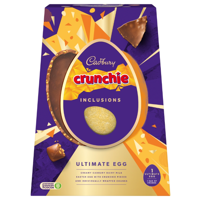 Cadbury Crunchie Inclusions Ultimate Egg 396g