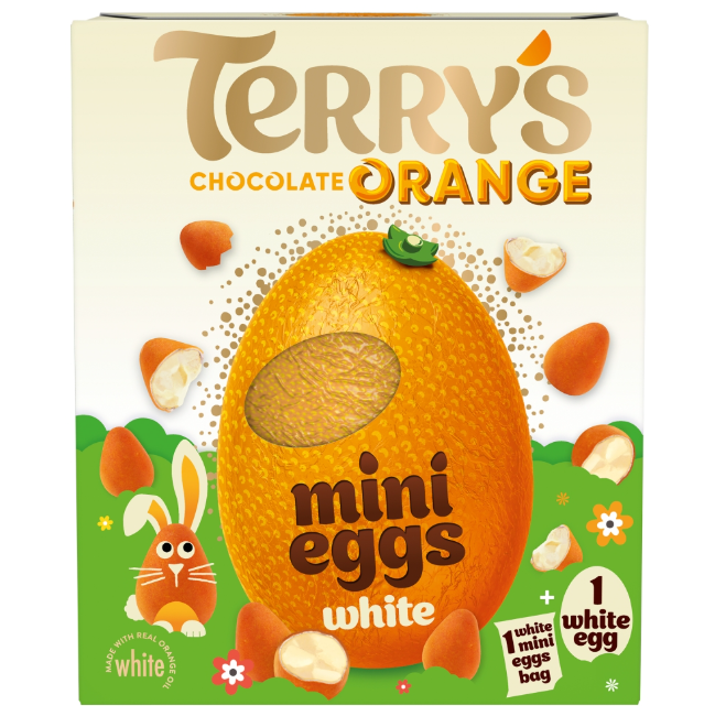 Terry's White Chocolate Orange Easter Egg & Mini Eggs 200g