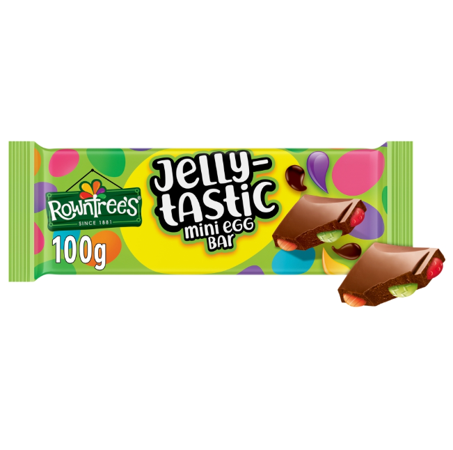 Rowntree's Jelly-Tastic Mini Egg Chocolate Sharing Bar 100g