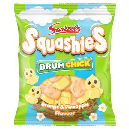 Swizzels Drumchick Orange & Pineapple Squashies 120g