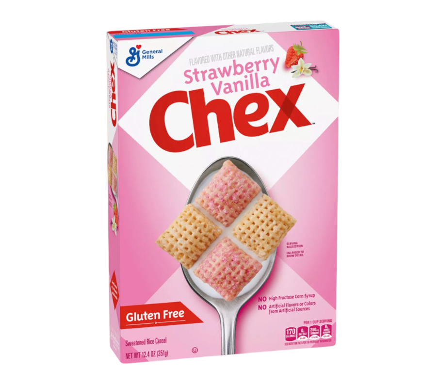 General Mills Chex Strawberry Vanilla Cereal 351g