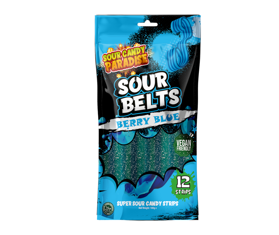 Sour Belts Berry Blue 100g