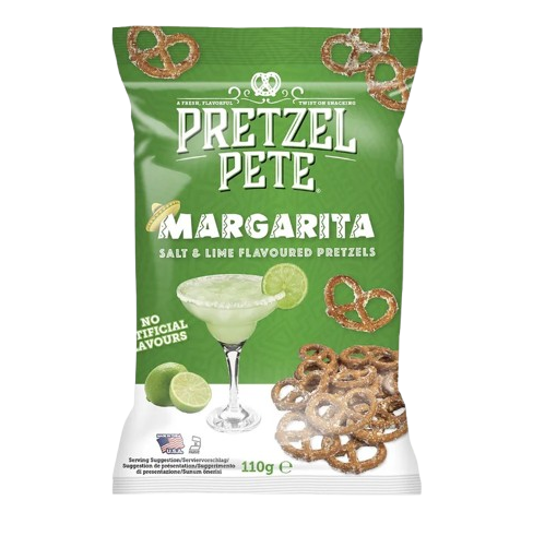 Pretzel Pete Margarita Salt & Lime Flavour Pretzels 110g