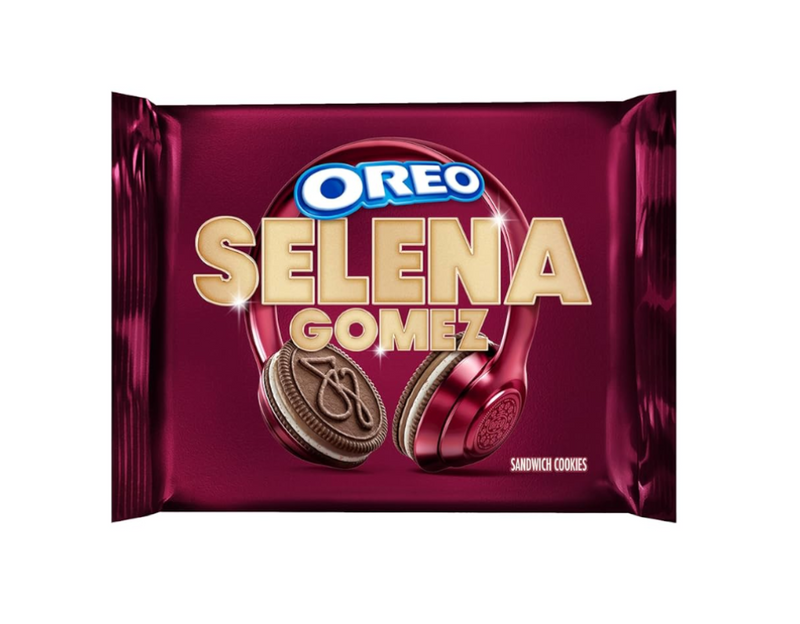 Oreo Limited Edition Selena Gomez Chocolate & Cinnamon Creme Sandwich Cookies 303g