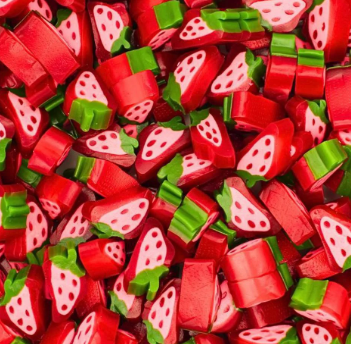 Peelable Strawberry Liquorice Slices