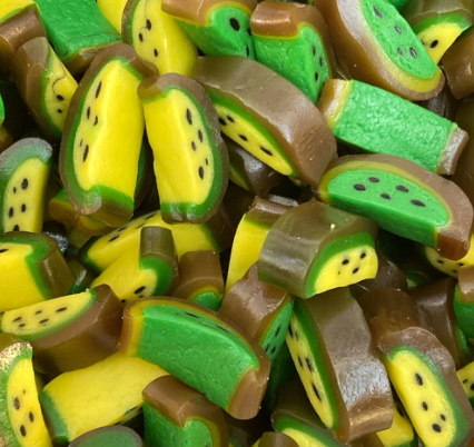 Peelable Kiwi Liquorice Slices