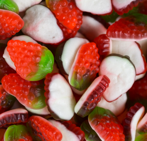 Gummy Strawberries & Cream