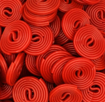 Strawberry Liquorice Wheels