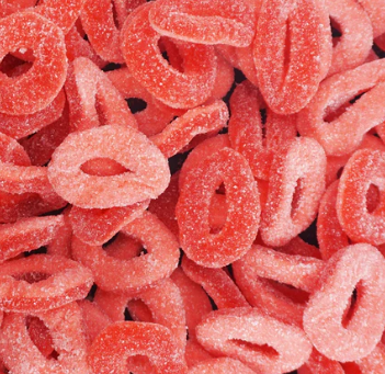 Fizzy Strawberry Rings