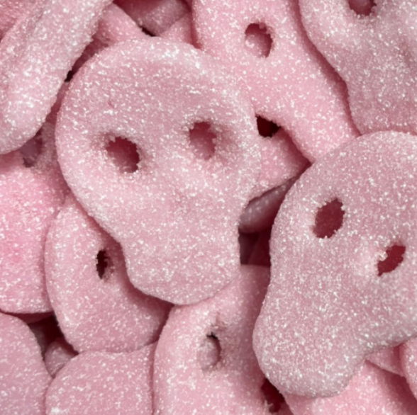 Fizzy Strawberry Skulls