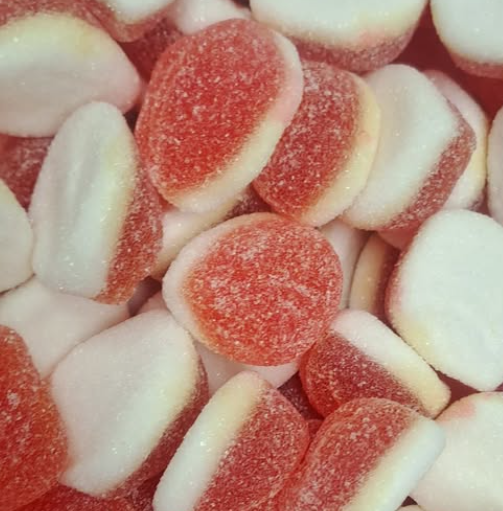 Fizzy Jelly Filled Peaches