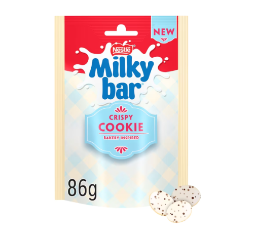 Milkybar Buttons Crispy Cookie White Chocolate 86g