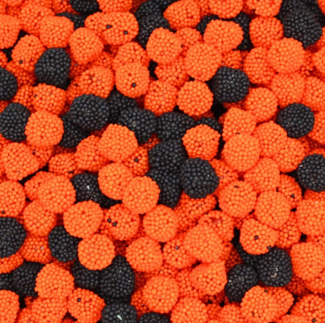 Orange & Black Dots