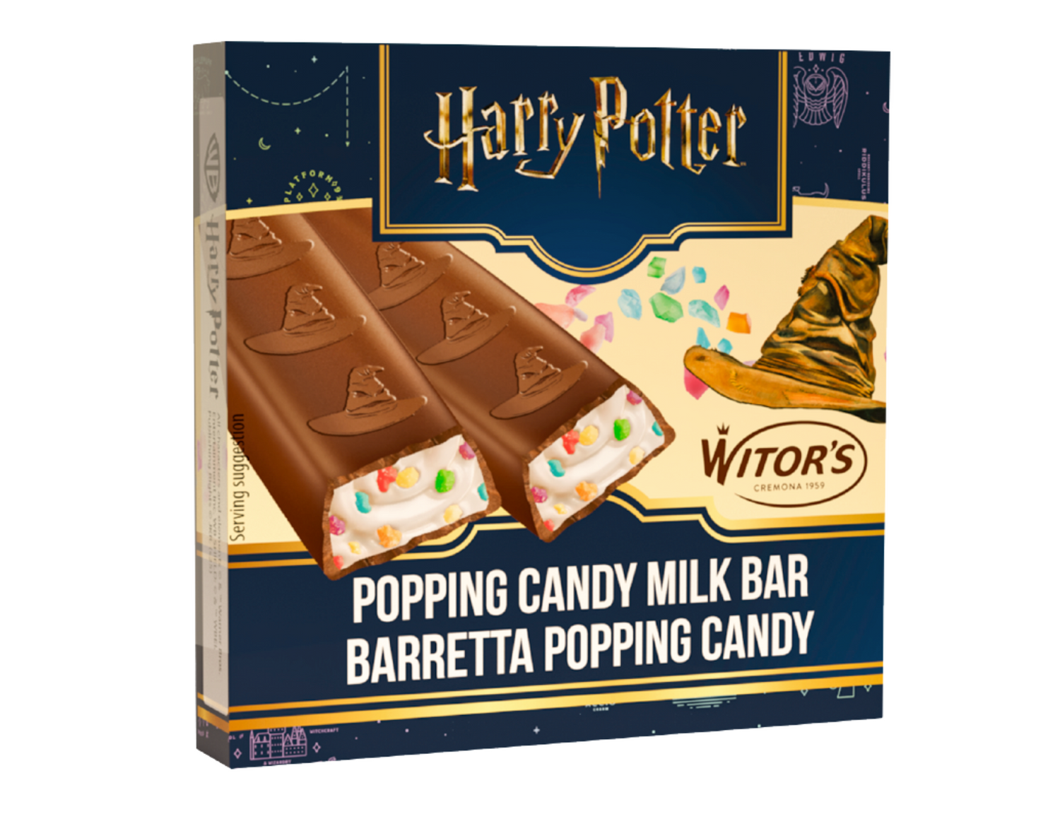 Harry Potter Popping Candy Milk Mini Bars 4 Pack 50g