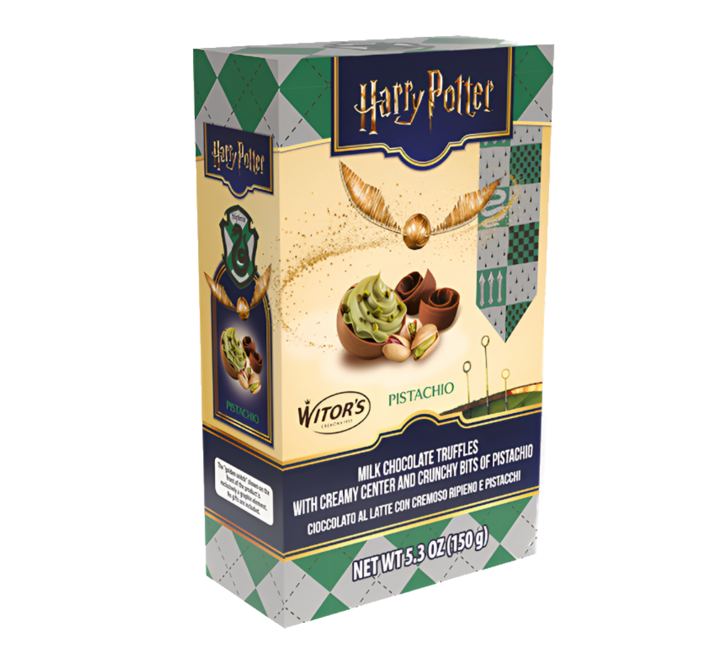 Harry Potter Milk Chocolate Snitch Truffles With Pistachio Filling 150g