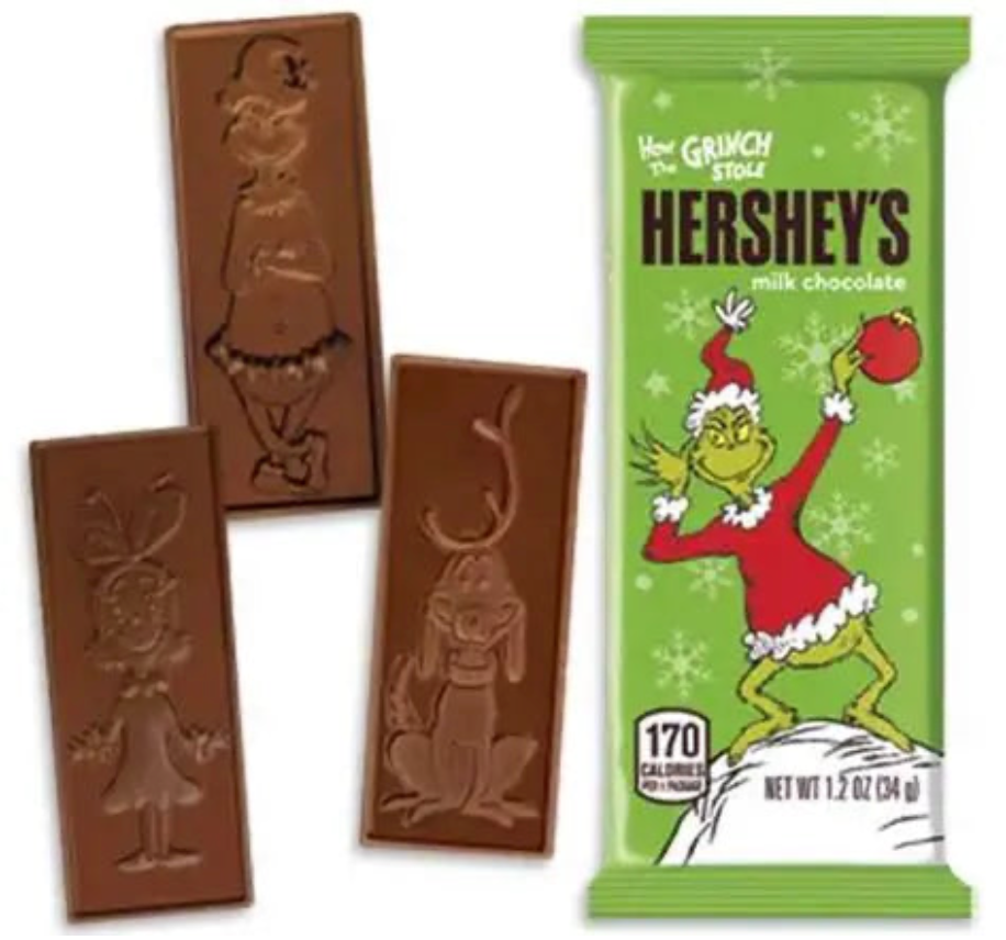 Hershey's How The Grinch Stole Christmas Milk Chocolate Bar 34g