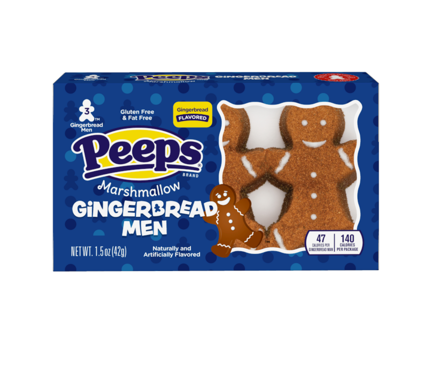 Peeps Marshmallow Gingerbread Men 3 Pack 42g