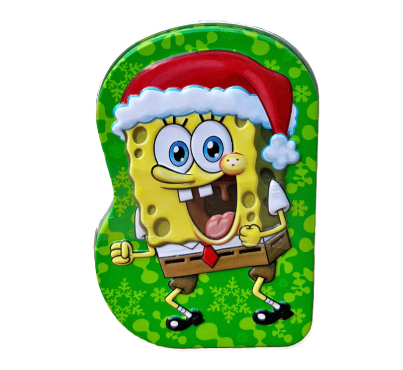 Spongebob Let's Shellebrate Tin Sour Strawberry Candies Tin
