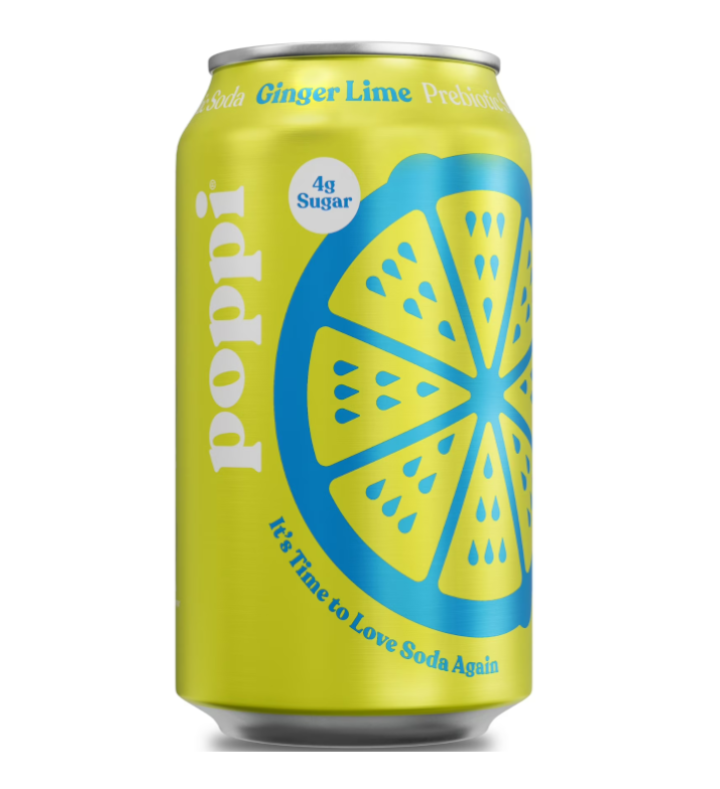 Poppi Prebiotic Soda Ginger Lime 355ml