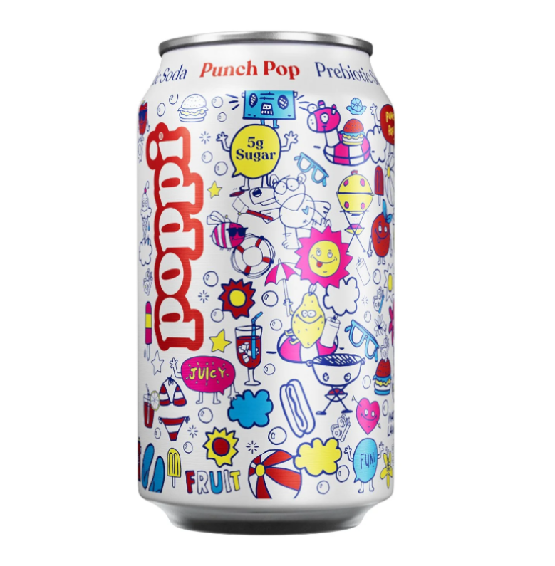 Poppi Prebiotic Soda Punch Pop 355ml