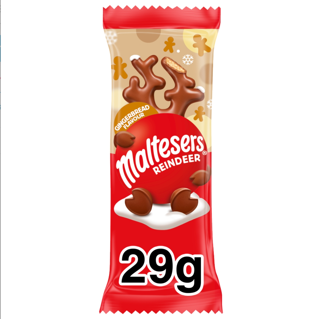 Maltesers Reindeer Gingerbread Chocolate Christmas Treat 29g