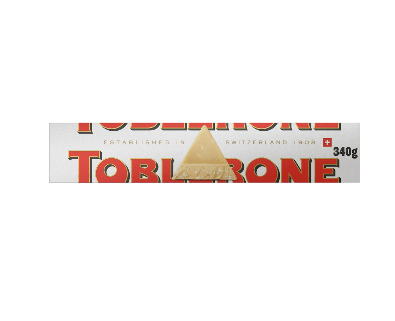 Toblerone White Chocolate With Honey & Almond Nougat 340g