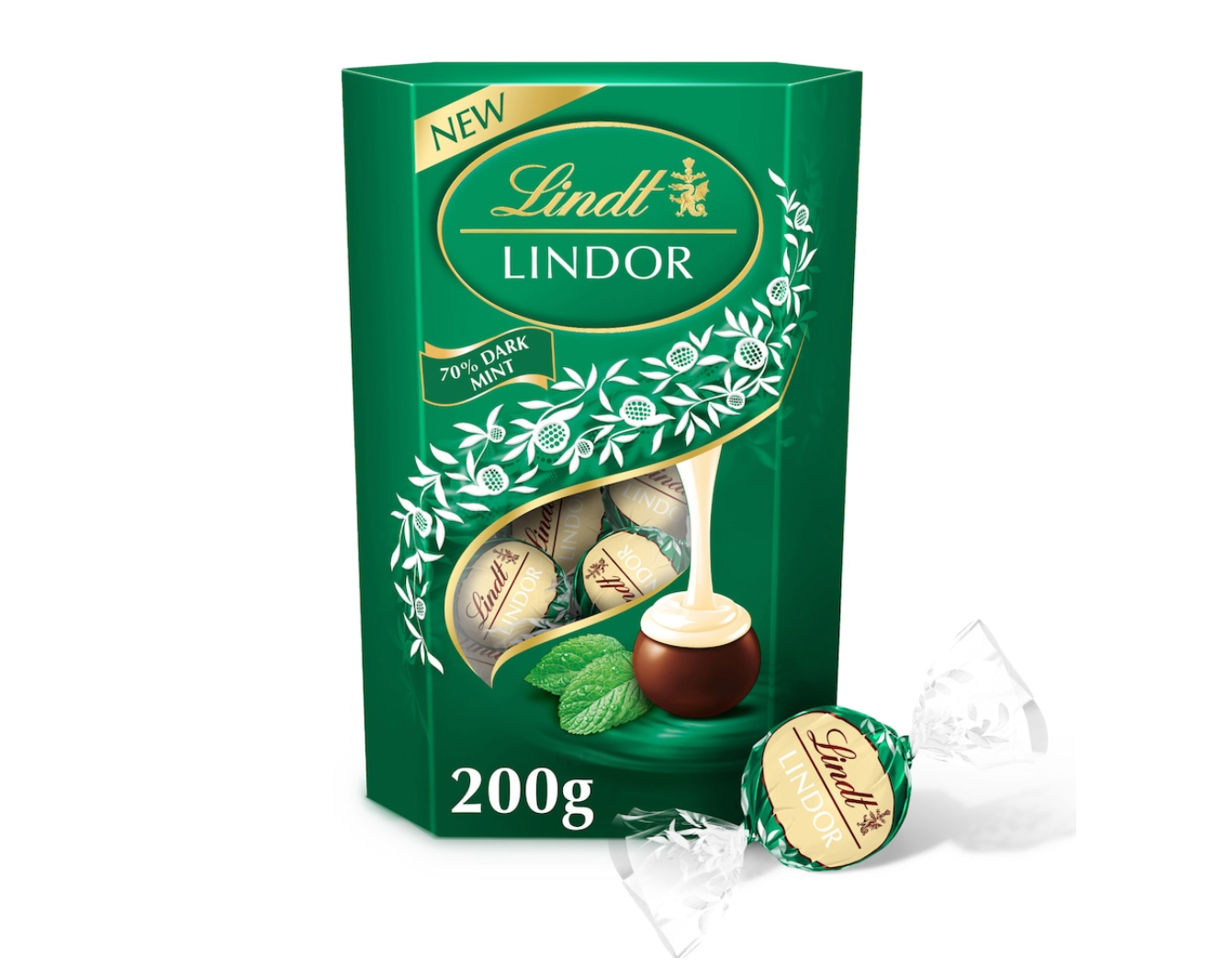Lindt Lindor Mint Chocolate Truffles 200g