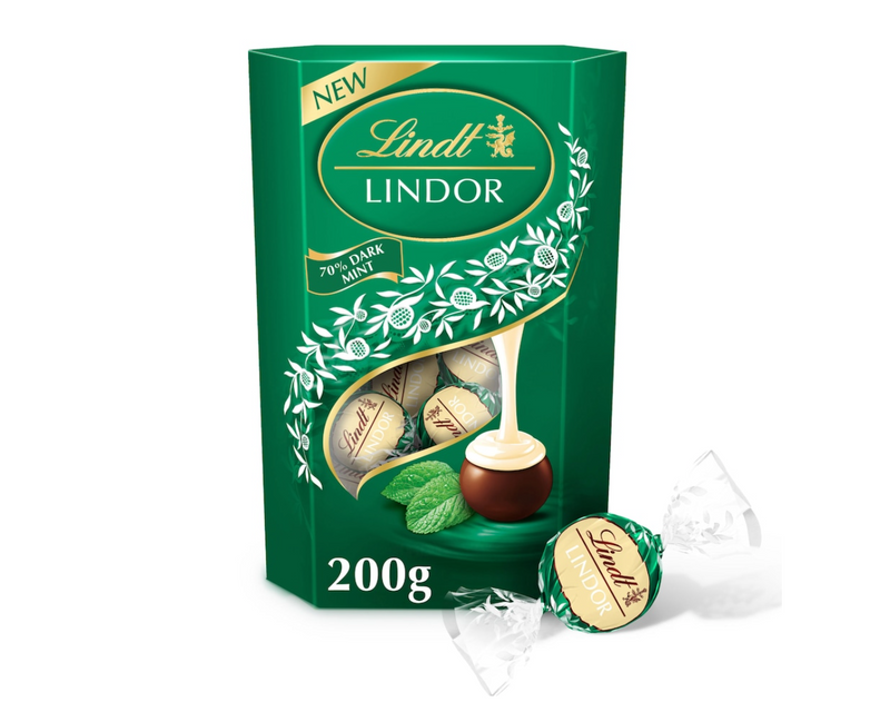 Lindt Lindor Mint Chocolate Truffles 200g