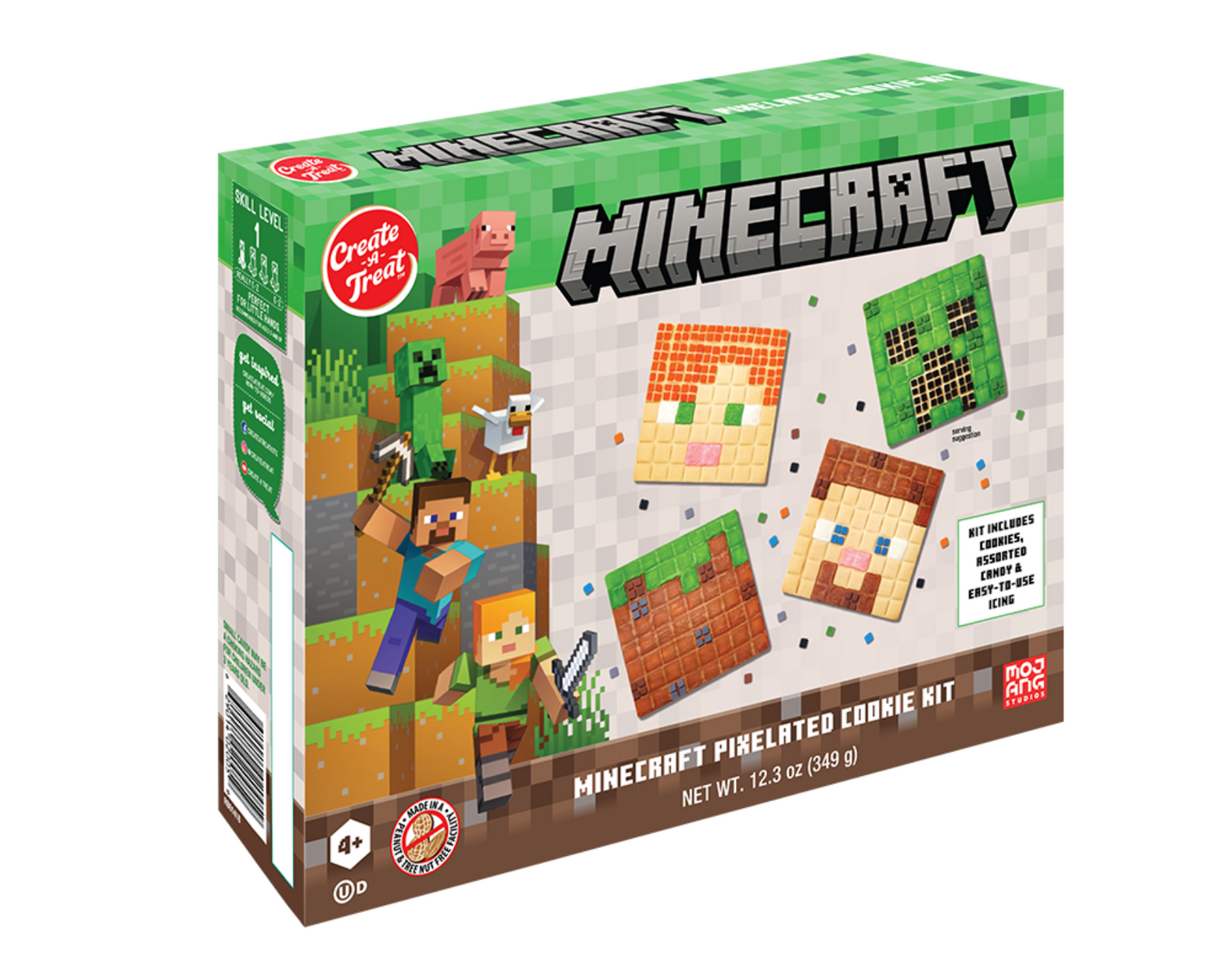 Minecraft Pixelated Cookie Kit 349g