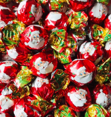 Creme Filled Milk Chocolate Santa Twists