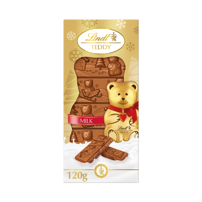 Lindt Teddy Milk Chocolate Bar 120g
