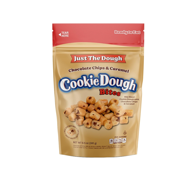 Just the Dough Cookie Dough Bites Chocolate Chips & Caramel 241g