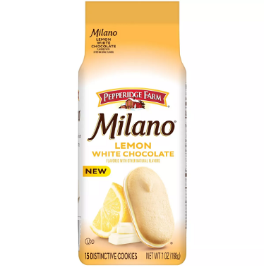 Milano Lemon & White Chocolate Cookies 170g