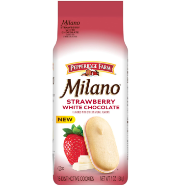 Milano Strawberry & White Chocolate Cookies 170g