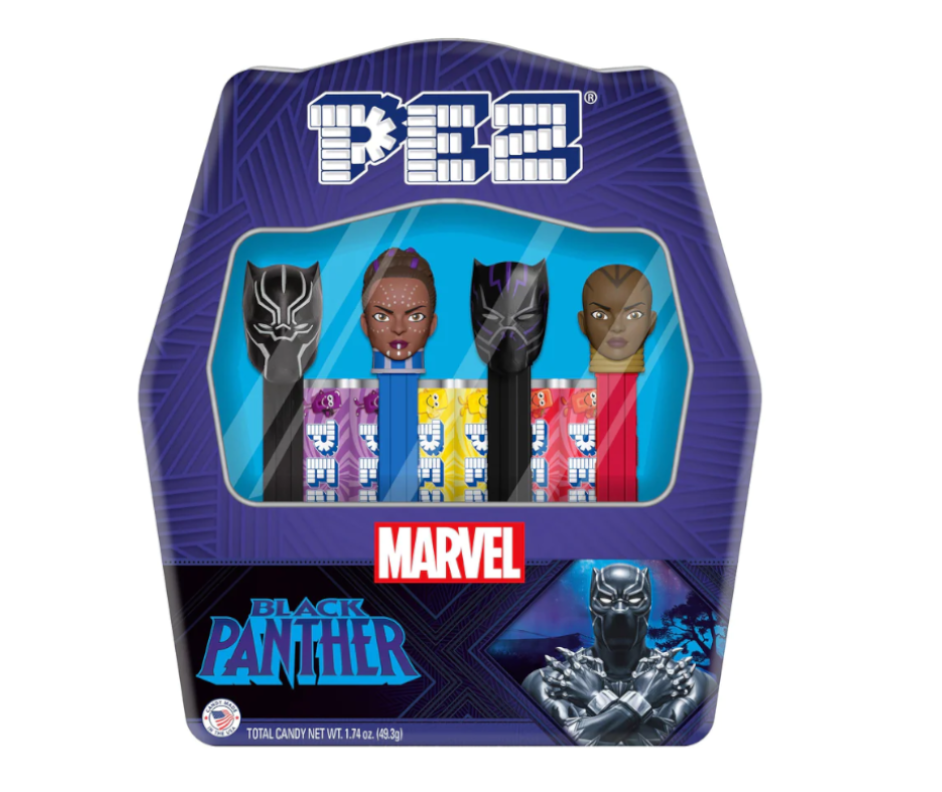Pez Black Panther Collectors Gift Tin